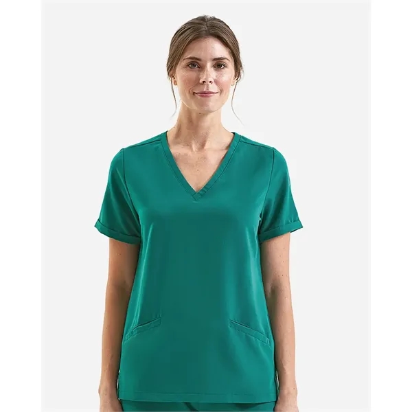 Onna Women's Invincible V-Neck Stretch Scrub Top - Onna Women's Invincible V-Neck Stretch Scrub Top - Image 0 of 7
