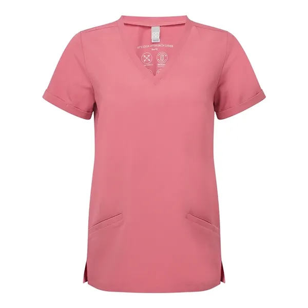 Onna Women's Invincible V-Neck Stretch Scrub Top - Onna Women's Invincible V-Neck Stretch Scrub Top - Image 2 of 7