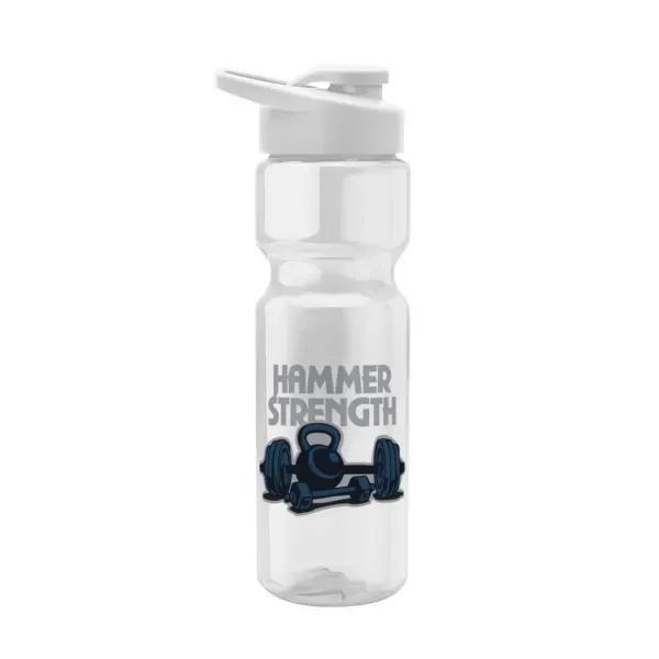 Tandem 28oz Recycled Transparent Bike Bottle w/Lid - Tandem 28oz Recycled Transparent Bike Bottle w/Lid - Image 1 of 11