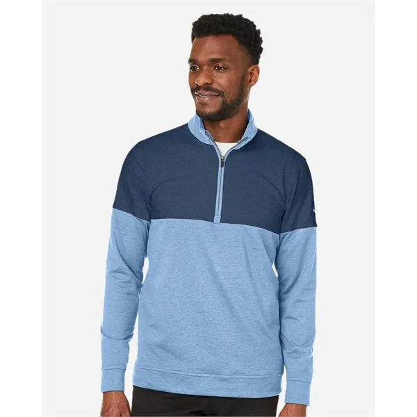 Puma Golf Men's Cloudspun Warm Up Quarter-Zip Pullover