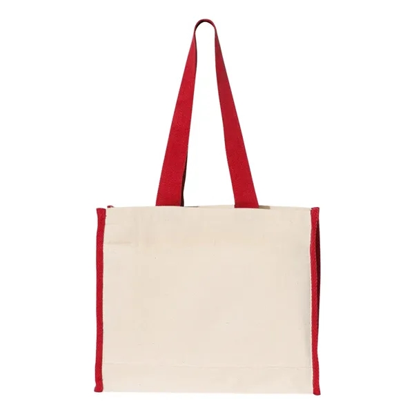 Q-Tees 14L Tote with Contrast-Color Handles - Q-Tees 14L Tote with Contrast-Color Handles - Image 1 of 2
