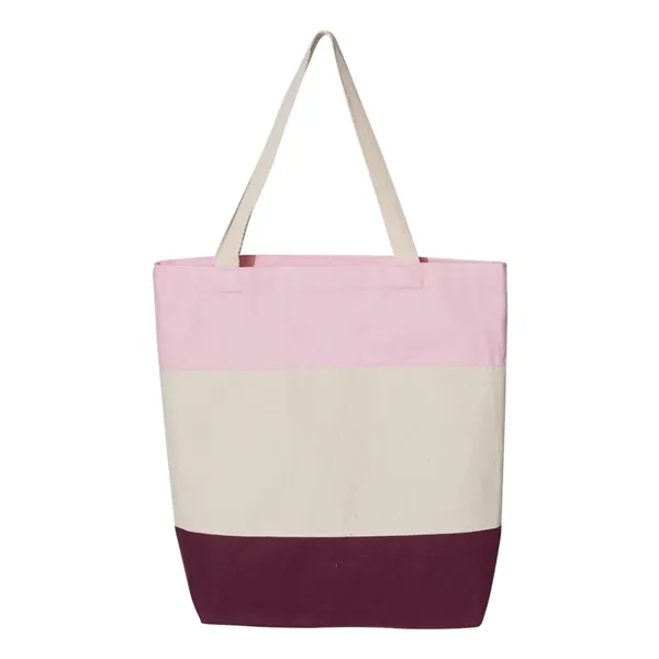 Q-Tees 11L Tri-Color Tote - Q-Tees 11L Tri-Color Tote - Image 7 of 14