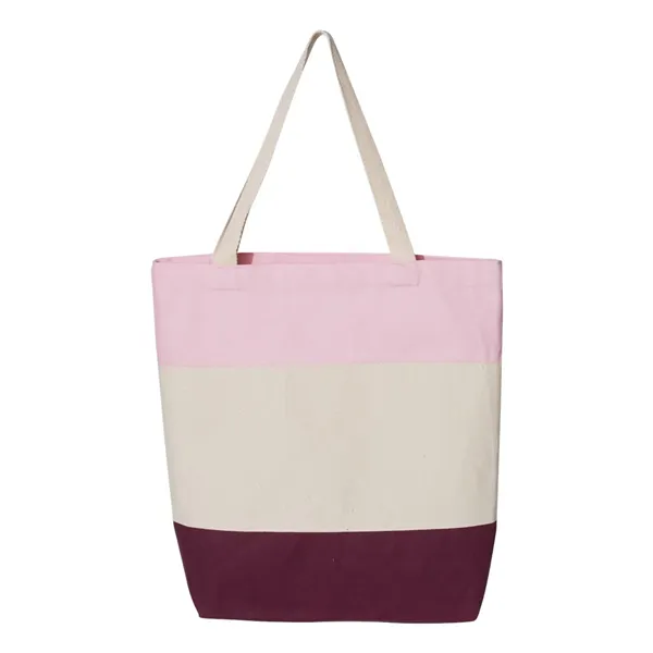 Q-Tees 11L Tri-Color Tote - Q-Tees 11L Tri-Color Tote - Image 8 of 14