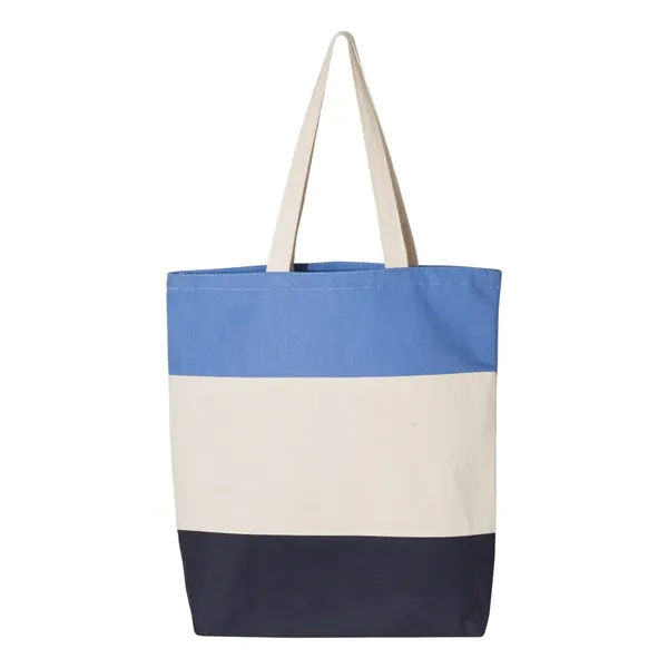 Q-Tees 11L Tri-Color Tote - Q-Tees 11L Tri-Color Tote - Image 10 of 14