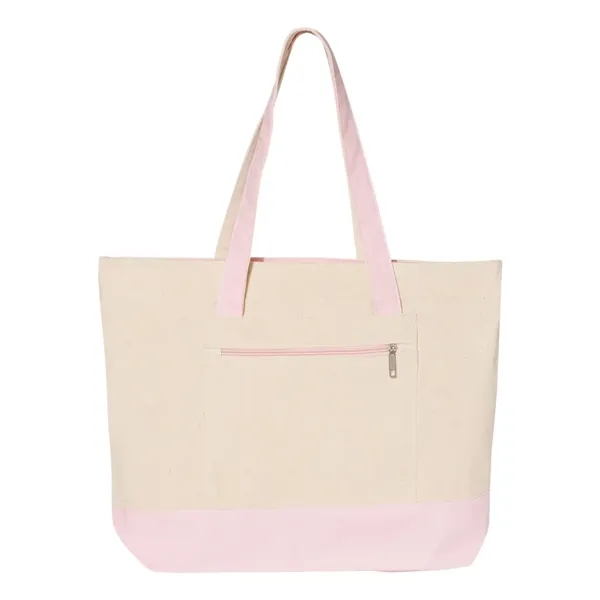 Q-Tees 19L Zippered Tote - Q-Tees 19L Zippered Tote - Image 3 of 16