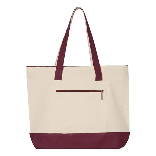 Q-Tees 19L Zippered Tote - Q-Tees 19L Zippered Tote - Image 5 of 16