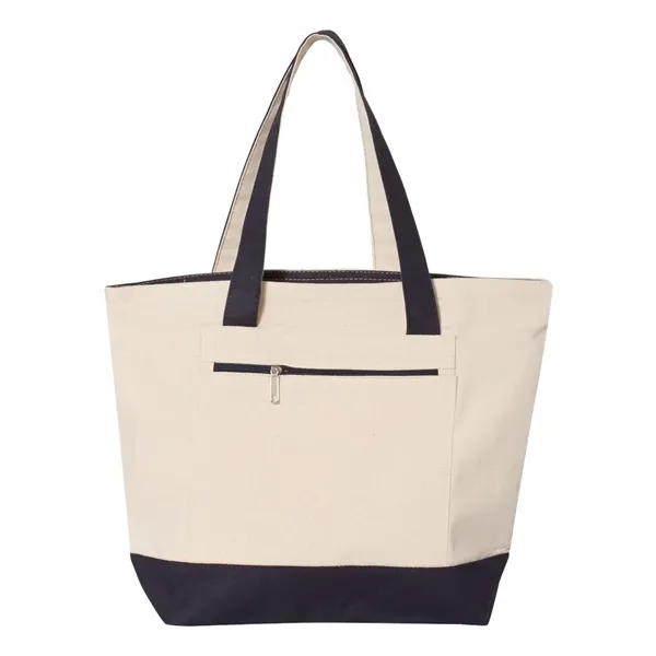 Q-Tees 19L Zippered Tote - Q-Tees 19L Zippered Tote - Image 9 of 16