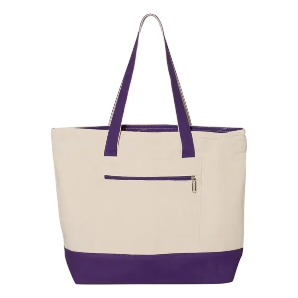 Q-Tees 19L Zippered Tote - Q-Tees 19L Zippered Tote - Image 11 of 16