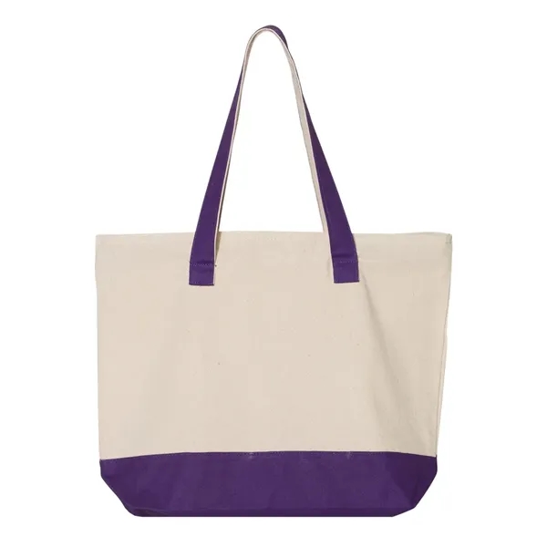 Q-Tees 19L Zippered Tote - Q-Tees 19L Zippered Tote - Image 12 of 16
