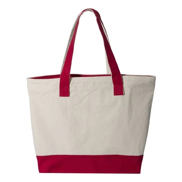 Q-Tees 19L Zippered Tote - Q-Tees 19L Zippered Tote - Image 14 of 16