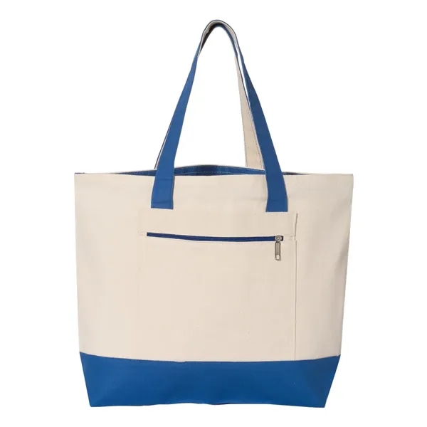 Q-Tees 19L Zippered Tote - Q-Tees 19L Zippered Tote - Image 15 of 16