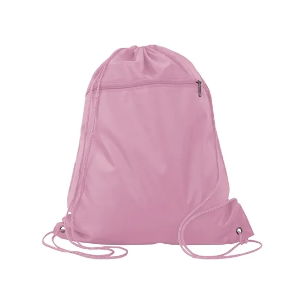 Q-Tees Polyester Cinchpack - Q-Tees Polyester Cinchpack - Image 7 of 18