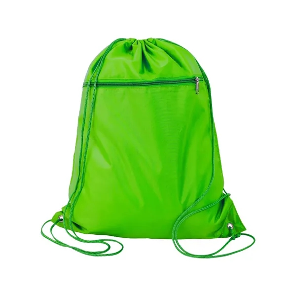 Q-Tees Polyester Cinchpack - Q-Tees Polyester Cinchpack - Image 8 of 18