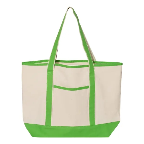 Q-Tees 34.6L Large Canvas Deluxe Tote - Q-Tees 34.6L Large Canvas Deluxe Tote - Image 5 of 18