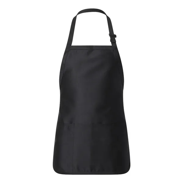 Q-Tees Full-Length Apron with Pouch Pocket - Q-Tees Full-Length Apron with Pouch Pocket - Image 0 of 14