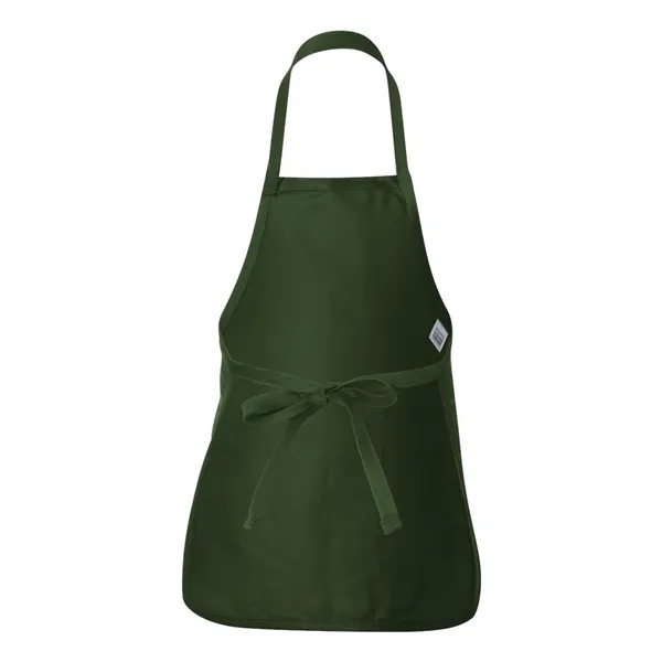 Q-Tees Full-Length Apron with Pouch Pocket - Q-Tees Full-Length Apron with Pouch Pocket - Image 4 of 14