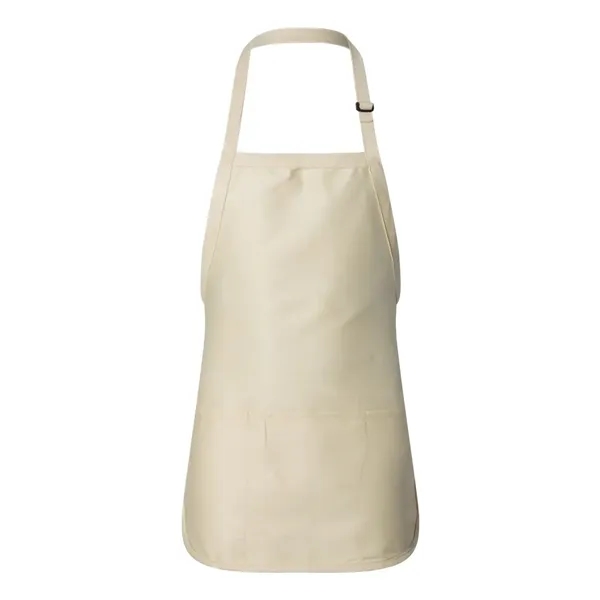 Q-Tees Full-Length Apron with Pouch Pocket - Q-Tees Full-Length Apron with Pouch Pocket - Image 5 of 14