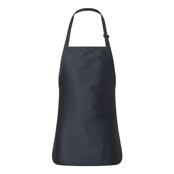 Q-Tees Full-Length Apron with Pouch Pocket - Q-Tees Full-Length Apron with Pouch Pocket - Image 7 of 14