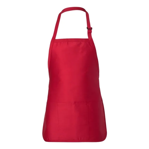 Q-Tees Full-Length Apron with Pouch Pocket - Q-Tees Full-Length Apron with Pouch Pocket - Image 9 of 14