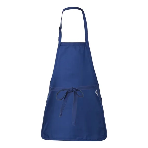 Q-Tees Full-Length Apron with Pouch Pocket - Q-Tees Full-Length Apron with Pouch Pocket - Image 12 of 14