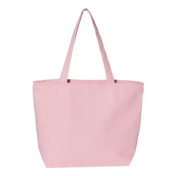Q-Tees 25L Zippered Tote - Q-Tees 25L Zippered Tote - Image 3 of 16