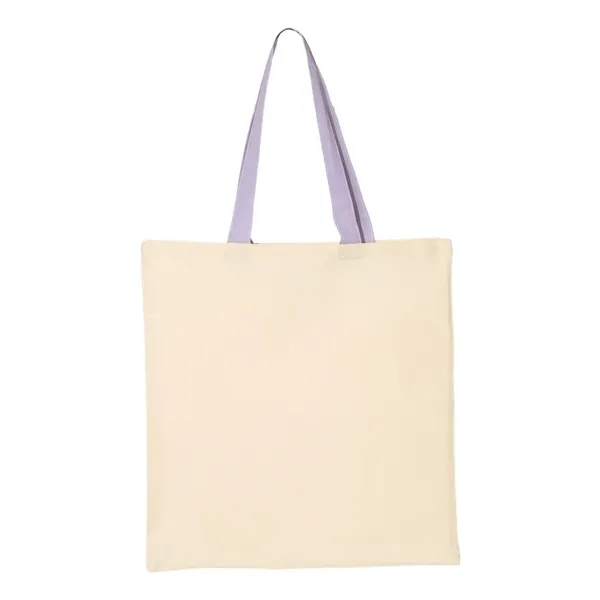 Q-Tees Economical Tote with Contrast-Color Handles - Q-Tees Economical Tote with Contrast-Color Handles - Image 16 of 40
