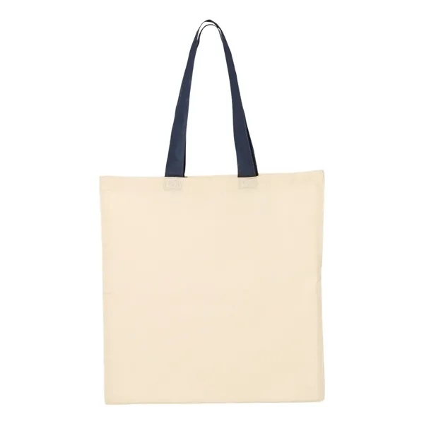 Q-Tees Economical Tote with Contrast-Color Handles - Q-Tees Economical Tote with Contrast-Color Handles - Image 23 of 40