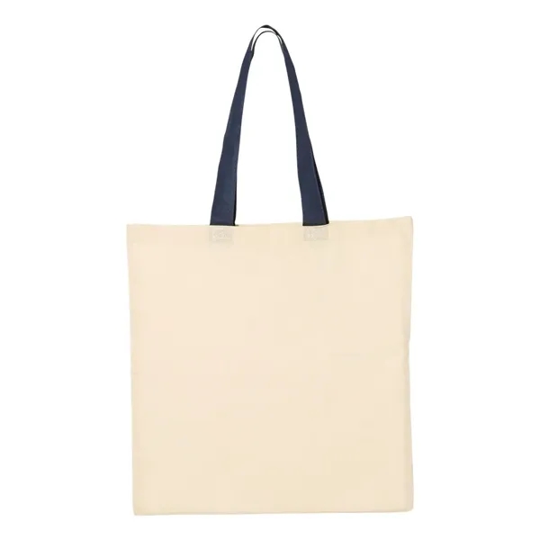 Q-Tees Economical Tote with Contrast-Color Handles - Q-Tees Economical Tote with Contrast-Color Handles - Image 24 of 40
