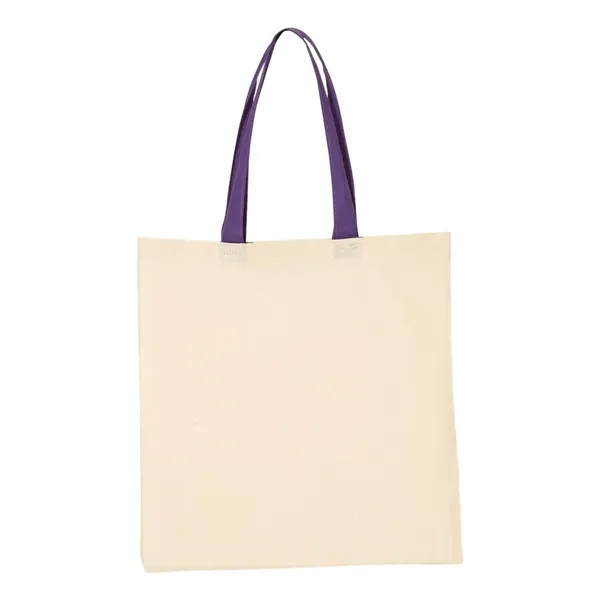 Q-Tees Economical Tote with Contrast-Color Handles - Q-Tees Economical Tote with Contrast-Color Handles - Image 27 of 40