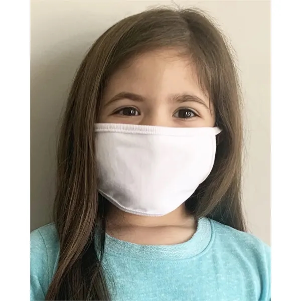 Rabbit Skins Youth 100% Cotton 2-Ply Face Mask - Rabbit Skins Youth 100% Cotton 2-Ply Face Mask - Image 0 of 7