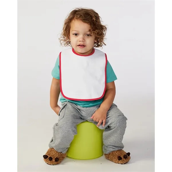 Rabbit Skins Infant Contrast Trim Terry Bib - Rabbit Skins Infant Contrast Trim Terry Bib - Image 0 of 11
