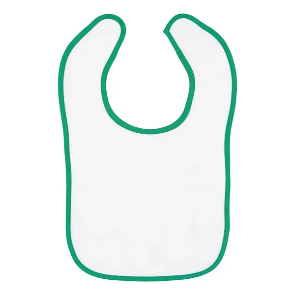 Rabbit Skins Infant Contrast Trim Terry Bib - Rabbit Skins Infant Contrast Trim Terry Bib - Image 3 of 11