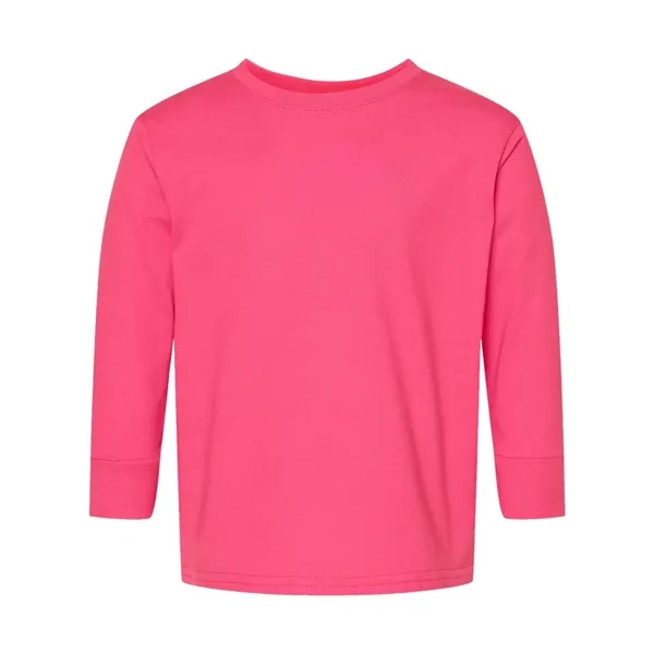 Rabbit Skins Toddler Fine Jersey Long Sleeve Tee - Rabbit Skins Toddler Fine Jersey Long Sleeve Tee - Image 11 of 36
