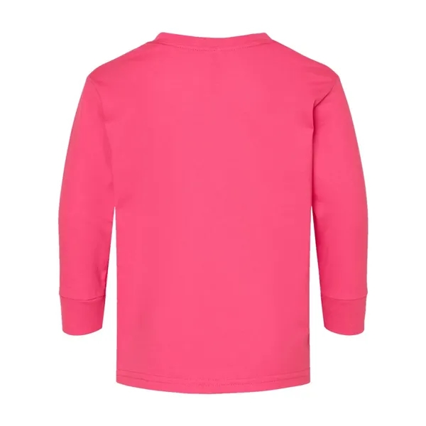 Rabbit Skins Toddler Fine Jersey Long Sleeve Tee - Rabbit Skins Toddler Fine Jersey Long Sleeve Tee - Image 12 of 36