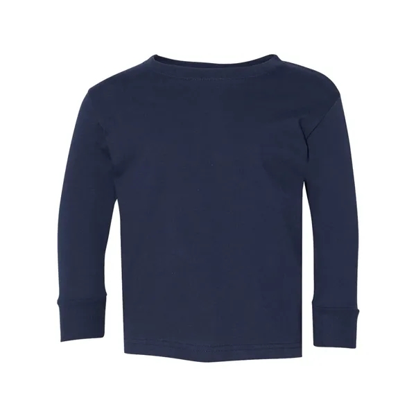Rabbit Skins Toddler Fine Jersey Long Sleeve Tee - Rabbit Skins Toddler Fine Jersey Long Sleeve Tee - Image 19 of 36