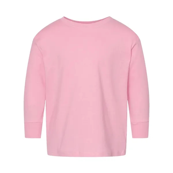 Rabbit Skins Toddler Fine Jersey Long Sleeve Tee - Rabbit Skins Toddler Fine Jersey Long Sleeve Tee - Image 21 of 36