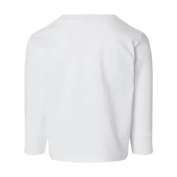 Rabbit Skins Toddler Cotton Jersey Long Sleeve Tee - Rabbit Skins Toddler Cotton Jersey Long Sleeve Tee - Image 20 of 20