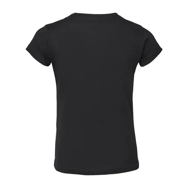 Rabbit Skins Toddler Girls Fine Jersey Tee - Rabbit Skins Toddler Girls Fine Jersey Tee - Image 2 of 20