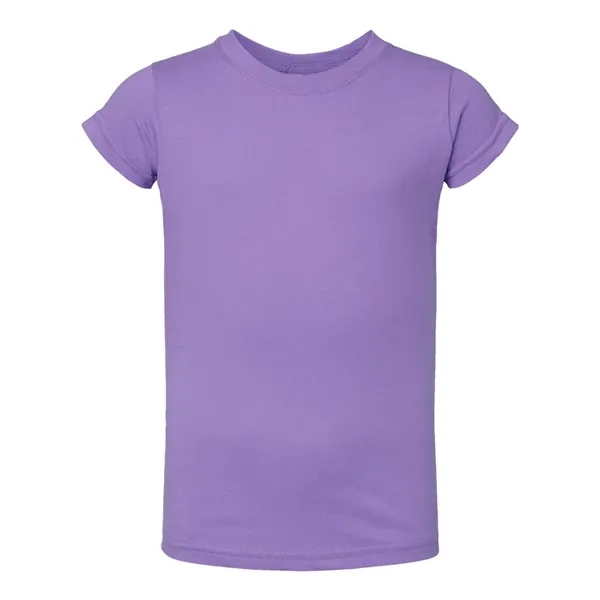 Rabbit Skins Toddler Girls Fine Jersey Tee - Rabbit Skins Toddler Girls Fine Jersey Tee - Image 9 of 20