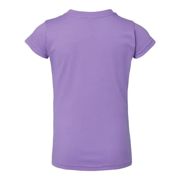 Rabbit Skins Toddler Girls Fine Jersey Tee - Rabbit Skins Toddler Girls Fine Jersey Tee - Image 10 of 20