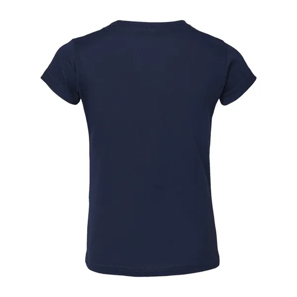 Rabbit Skins Toddler Girls Fine Jersey Tee - Rabbit Skins Toddler Girls Fine Jersey Tee - Image 12 of 20