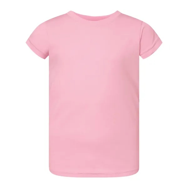 Rabbit Skins Toddler Girls Fine Jersey Tee - Rabbit Skins Toddler Girls Fine Jersey Tee - Image 13 of 20
