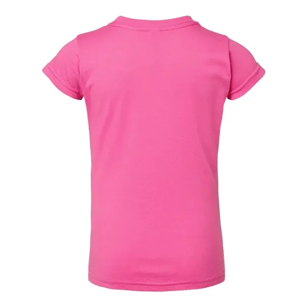 Rabbit Skins Toddler Girls Fine Jersey Tee - Rabbit Skins Toddler Girls Fine Jersey Tee - Image 16 of 20
