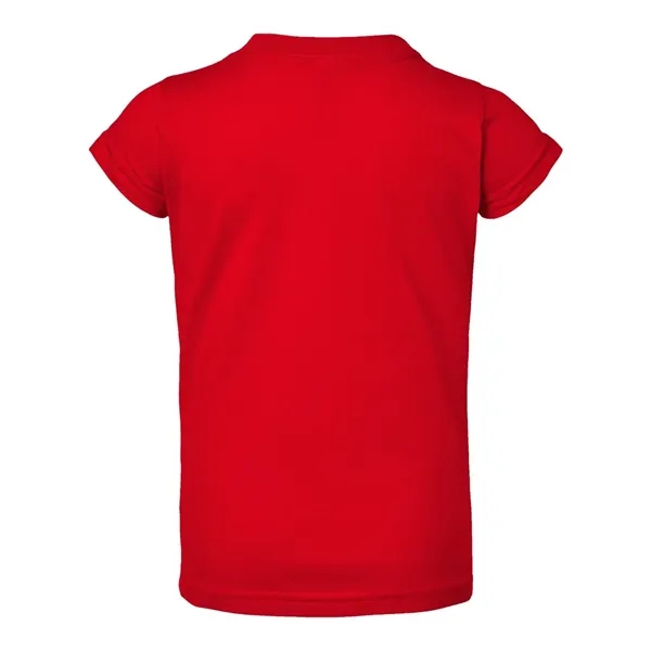 Rabbit Skins Toddler Girls Fine Jersey Tee - Rabbit Skins Toddler Girls Fine Jersey Tee - Image 18 of 20