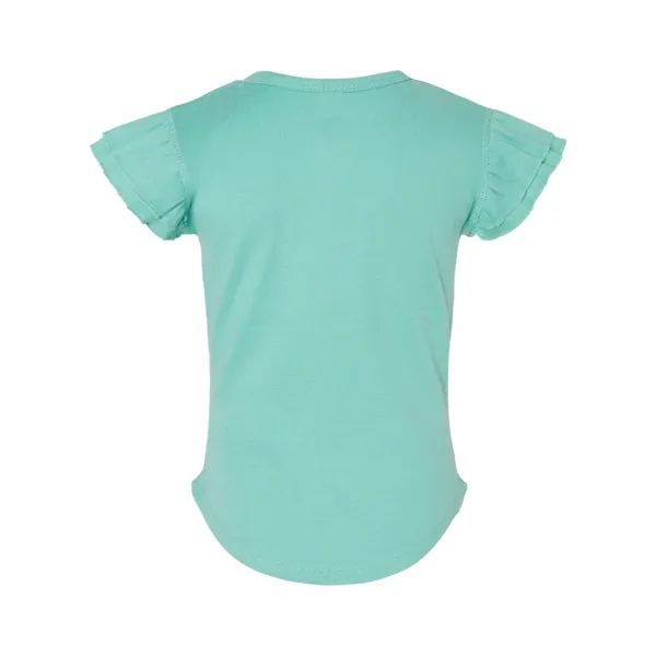 Rabbit Skins Toddler Flutter Sleeve Tee - Rabbit Skins Toddler Flutter Sleeve Tee - Image 7 of 10