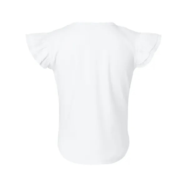 Rabbit Skins Toddler Flutter Sleeve Tee - Rabbit Skins Toddler Flutter Sleeve Tee - Image 10 of 10