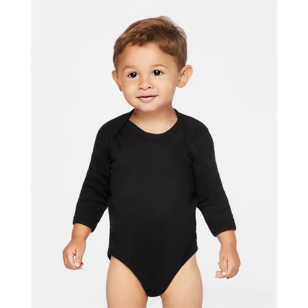 Rabbit Skins Infant Long Sleeve Baby Rib Bodysuit - Rabbit Skins Infant Long Sleeve Baby Rib Bodysuit - Image 0 of 6