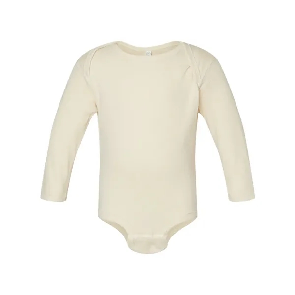 Rabbit Skins Infant Long Sleeve Baby Rib Bodysuit - Rabbit Skins Infant Long Sleeve Baby Rib Bodysuit - Image 1 of 6