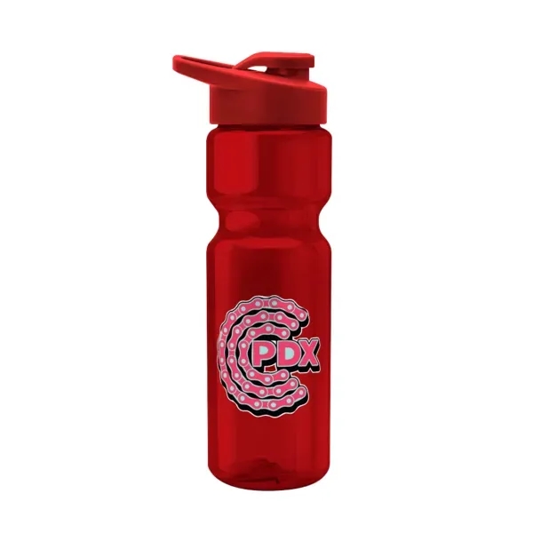 Blazer 28oz Transparent Bike Bottle w/Drink-thru Lid - Blazer 28oz Transparent Bike Bottle w/Drink-thru Lid - Image 7 of 9
