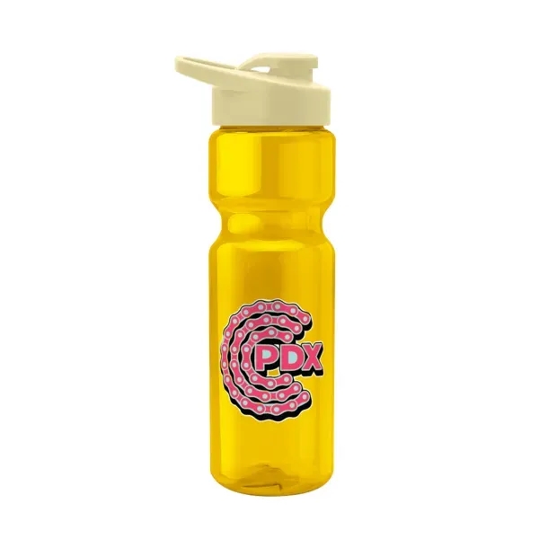 Blazer 28oz Transparent Bike Bottle w/Drink-thru Lid - Blazer 28oz Transparent Bike Bottle w/Drink-thru Lid - Image 9 of 9